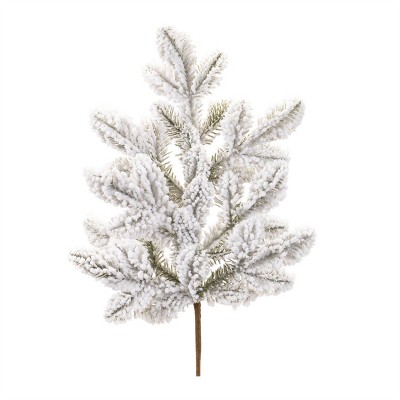 Flocked Pine Spray (Set of 6)
