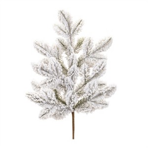 Flocked Pine Spray (Set of 6) - 1 of 2