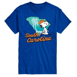 Men's - Peanuts - South Carolina Snoopy Golf Short Sleeve Graphic T-Shirt - 1 of 4