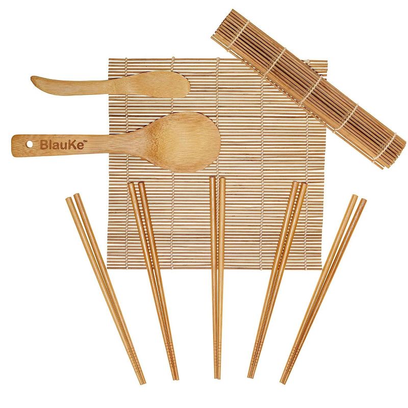 BlauKe 9-Piece Bamboo Sushi Making Kit, 1 of 9