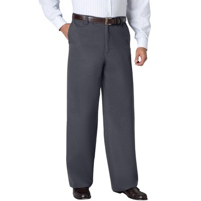 KingSize Men's Big & Tall Tall Wide Leg Wrinkle Free Expandable Waist Pant