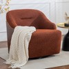 DYHOME 30.3" W Swivel Barrel Chair, Boucle Upholstered Accent Chair, No Assembly Required (Set of 2) - 4 of 4
