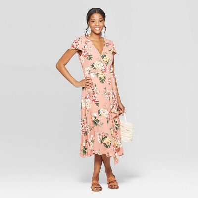 target floral wrap dress