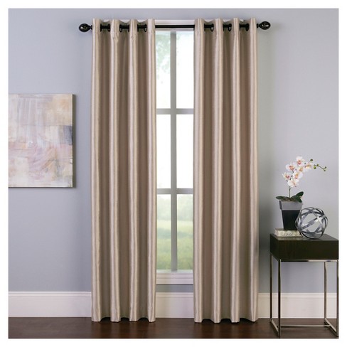 Curtainworks Malta Room Darkening Curtain Panel Sand 132 Target
