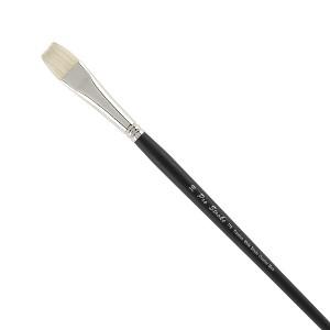 Creative Mark Pro Stroke Premium White Chungking Hog Bristle Artist Paint Brush - Bright - Natural Bristle Brush w/ Great Control Suitable for Oils, - 1 of 4