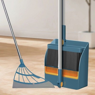 JANSNO 3-Piece Broom Set with Deep Cleaning Squeegee for Home/Office/Kitchen Use
