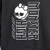 Women's - Monster High - Monster High Splatter Lightweight French Terry Wide Neck Long Sleeve Shirt - 2 of 4