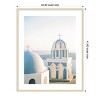 Amanti Art Blue Churches by Justine Milton Wood Framed Wall Art Print - 4 of 4
