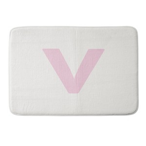 Deny Designs April Lane Art Block Monogram Memory Foam Bath Mat - 1 of 4