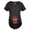 Maternity So Pregnant It's Scary T Shirt Funny Halloween Jack-O-Lantern Pregnancy Tee - Crazy Dog Maternity T Shirt - 3 of 4