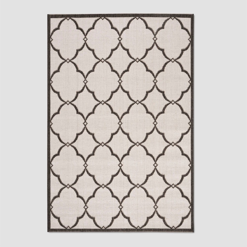  Cordia Outdoor Rug Light Gray/Charcoal