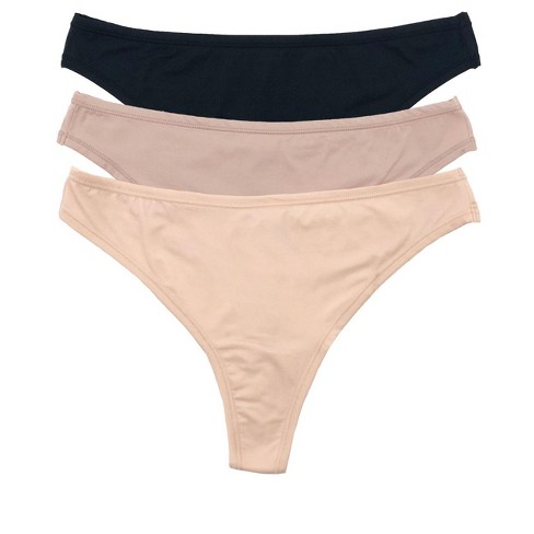 Felina Women's Blissful Super Stretchy Thong | 3-pack (naked Nudes