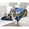 Toynk Planet Earth Round Fleece Throw Blanket | 60 Inches - image 4 of 4