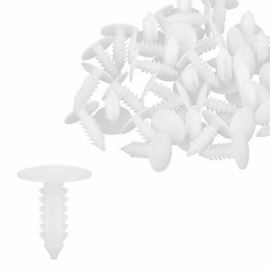 Unique Bargains 40pcs Bolt Rivets Fastener Mudguard Bumper Retainer Clips White for Ford for Chrysler - 1 of 4