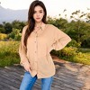 Anna-Kaci Women's Long Sleeve Button-Up Collared Shirt with Relaxed Fit - image 3 of 4