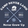 Boy's Peter Pan Camp Never Land Never Grow Up T-Shirt - 2 of 3