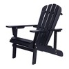 33.75INCH,Adirondack Chair Solid Wood Outdoor Patio Furniture for Backyard,Black - 3 of 4