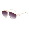 Anna-Kaci Women's Retro Oversized Aviator Sunglasses with UV400 Protection - 2 of 3