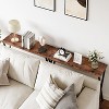 Narrow Entryway Console Table，2-Tier Industrial Console Thin Sofa Side Display Table, for Hallway, Bedroom, Living Room, Foyer - 3 of 4