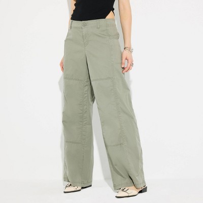 Women's Straight Leg Cargo Pants - Wild Fable™ Assorted Greens L