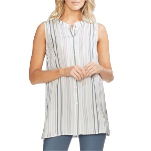 Vince Camuto Womens Sleeveless Button Down Blouse - 1 of 1