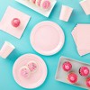 Juvale Serves 24 Pink Party Supplies with Paper Plates, Cups, and Napkins for Birthday, Girl Baby Shower Decorations, 72 Pieces - 2 of 4