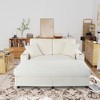 GDFStudio Alkrista 64"W Oversized Corduroy Upholstered Chaise Lounge Chair with Power Outlet and USB Ports - 2 of 4