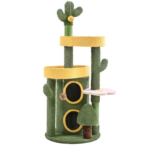 Yaheetech 48.5inch Oasis-themed Cat Tree Cat Tower, Green : Target