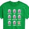 Men's - Star Wars - The Mandalorian Mandalorian Moods Short Sleeve Graphic T-Shirt - 2 of 4