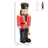 NAYSAYE Inflatable Holiday Decoration Nutcracker Toy Soldier for Christmas Yard Display, Multicolor, 25.25"*17.75"*70.75" - 3 of 4