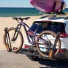 TOOENJOY Folding Hitch Bike Rack, Heavy Duty Bicycle Carrier Platform with Load Arm and Tier Strap, Fits 2" Hitch Receiver for SUV Pickup Truck - 3 of 4