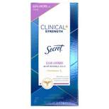Secret Clinical Strength Invisible Solid Clean Antiperspirant & Deodorant for Women Lavender