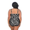 Women's Plus Size V-Neck Twist Front One Piece Swimsuit - Always for Me - 2 of 3