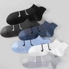 Alilang Men's Cushioned Low Cut Grip Socks 5-Pack with Arch Support and Breathable Mesh Panels - 4 of 4