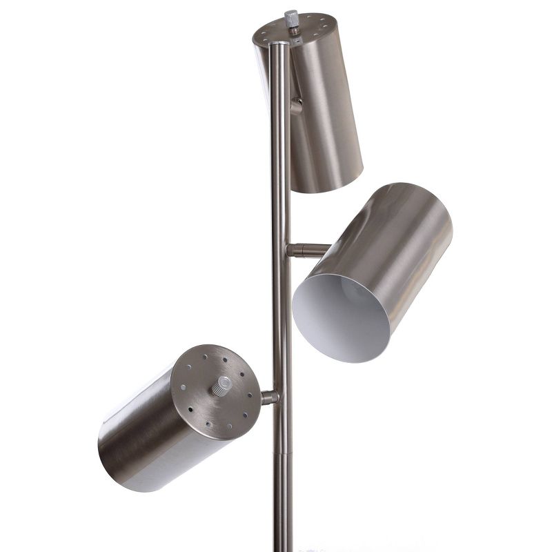 63&#34; LED Adjustable Floor Lamp Brushed Steel - StyleCraft, 5 of 8