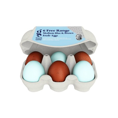 Signature Free Range Blue Eggs - 6ct - Good & Gather™