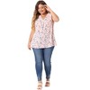 Agnes Orinda Women's Plus Size Spring Outfits Casual Floral Sleeveless Tank Tops - 3 of 4