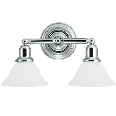 Generation Lighting Sussex 2 light Chrome Wall Bath Fixture 44061-05