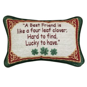 Decorative Word Pillow Irish Treasures – 12.5x8 inch by Manual Woodworkers and Weavers - 1 of 3