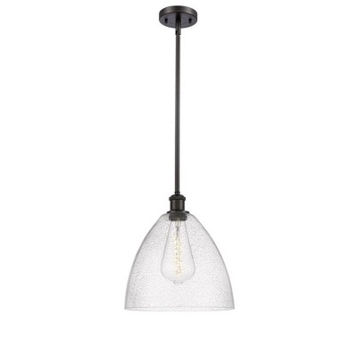 Bristol Glass - 1 Light Mini Pendant In Industrial Style-12.75 Inches Tall and 12 Inches Wide