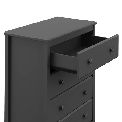 Gray Double Nursery Dresser with Interlocking Drawers