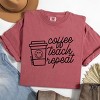Simply Sage Market S.W.Smiley Coffee Teach Repeat Garment Dyed Tee - 3 of 4
