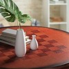 Tangkula 42" Pub Bar Round Table Chess Table Bistro Vintage W/Checker Top & Pedestal Base - 2 of 4