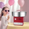 VEVOR Electric Cotton Candy Machine, 1000W Commercial Candy Floss Maker with 20.5 in Stainless Steel Bowl, Sugar Scoop, and Drawer, Red - 2 of 4