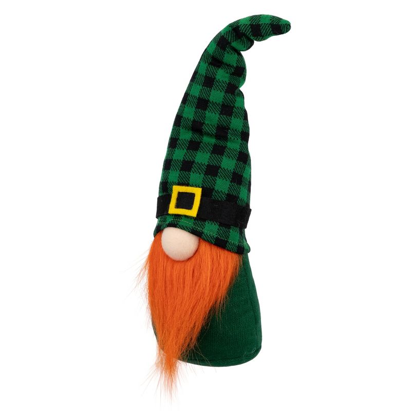 Northlight Plaid St. Patrick's Day Leprechaun Gnome - 13" - Green, 3 of 6