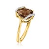 Ross-Simons 2.20 Carat Smoky Quartz Ring With Diamonds in 18kt Gold Over Sterling - 3 of 4