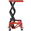 300 Lbs Hydraulic Motorcycle Lift Jack, Motorcycle Scissor Jack Secure Foot Lever, Motorcycle Lift Table with Wheels For Small Dirt Bikes - 4 of 4
