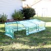Sunnydaze Outdoor Portable Slanted Top Plant Shelter Mini Cloche Greenhouse with Zipper Doors - Green - 4 of 4