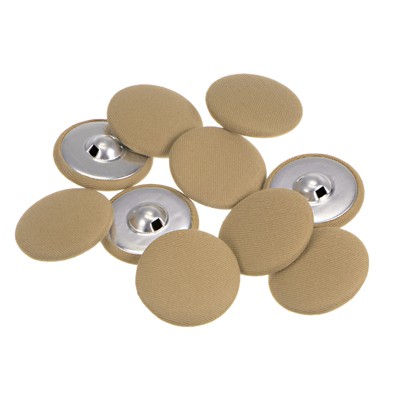 Unique Bargains Round Metal Sewing Cloth Covered Button 10 Pcs