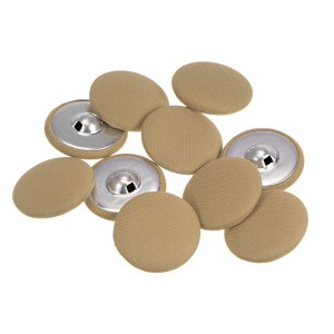 Unique Bargains Round Metal Sewing Cloth Covered Button 10 Pcs - 1 of 4
